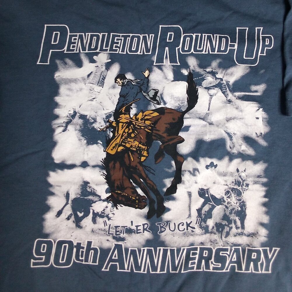 Vintage Pendleton Round-Up 90th Anniversary Let 'Er Buck T-Shirt